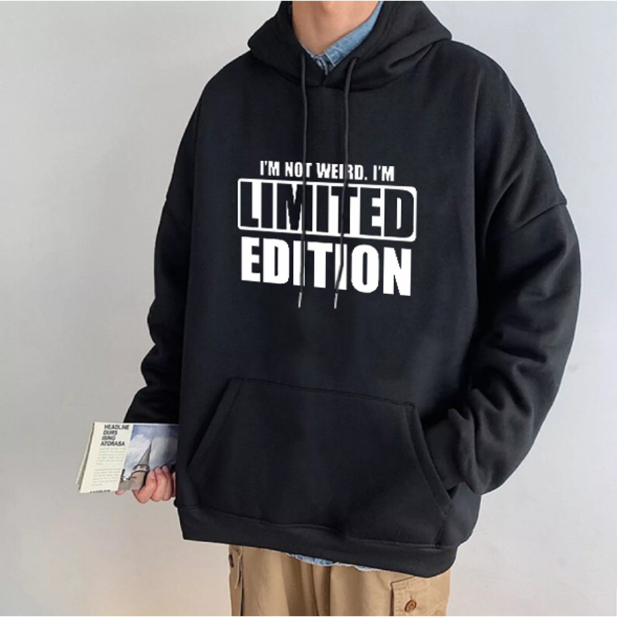 Áo nỉ hoodie nam nữ Limited Edition chất nỉ bông dày mềm mịn dáng rộng thoải mái