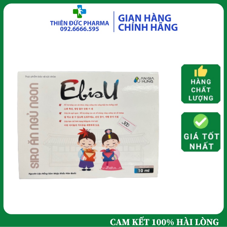 Siro EBISU Giúp Bé Ăn Ngủ Ngon, Hỗ Trợ Tăng Cường Sức Đề Kháng Hấp Thụ Dưỡng Chất