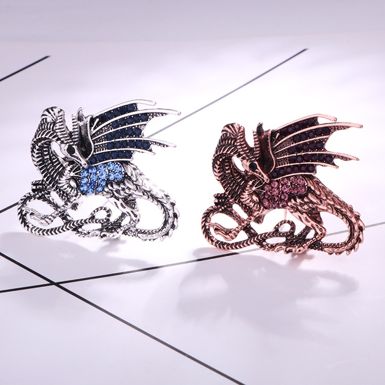 Mới Ghim Cài Áo Hợp Kim Hình Khủng Long Biển Phong Cách Retro