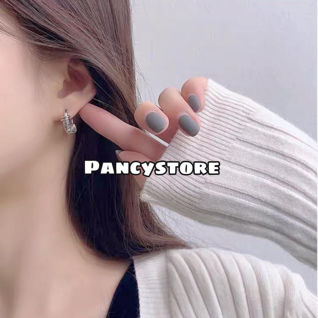 khuyên tai bông tai nam nữ titan Hipster phối vòng