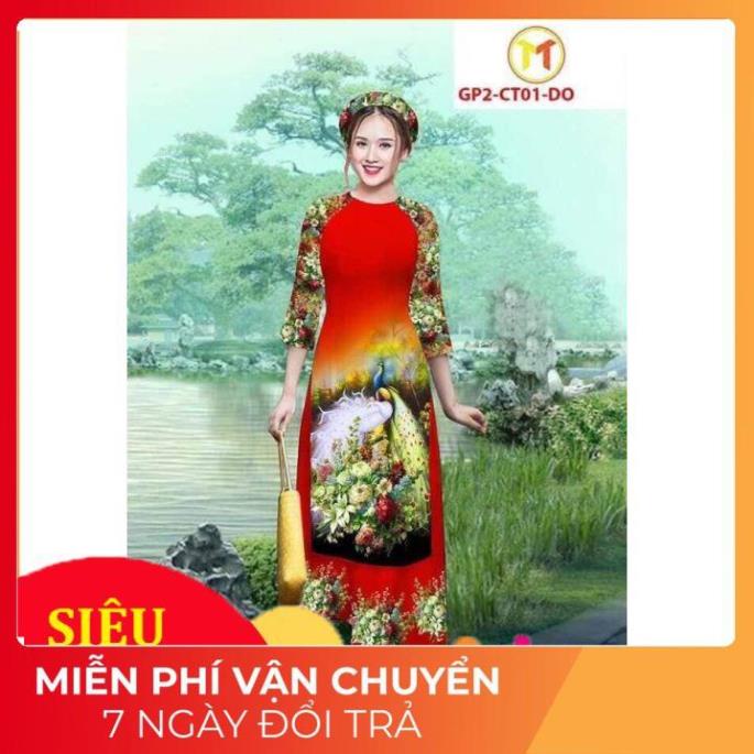 Áo Dài Cách Tân _Áó dài tân thời chất lụa nhật co giãn