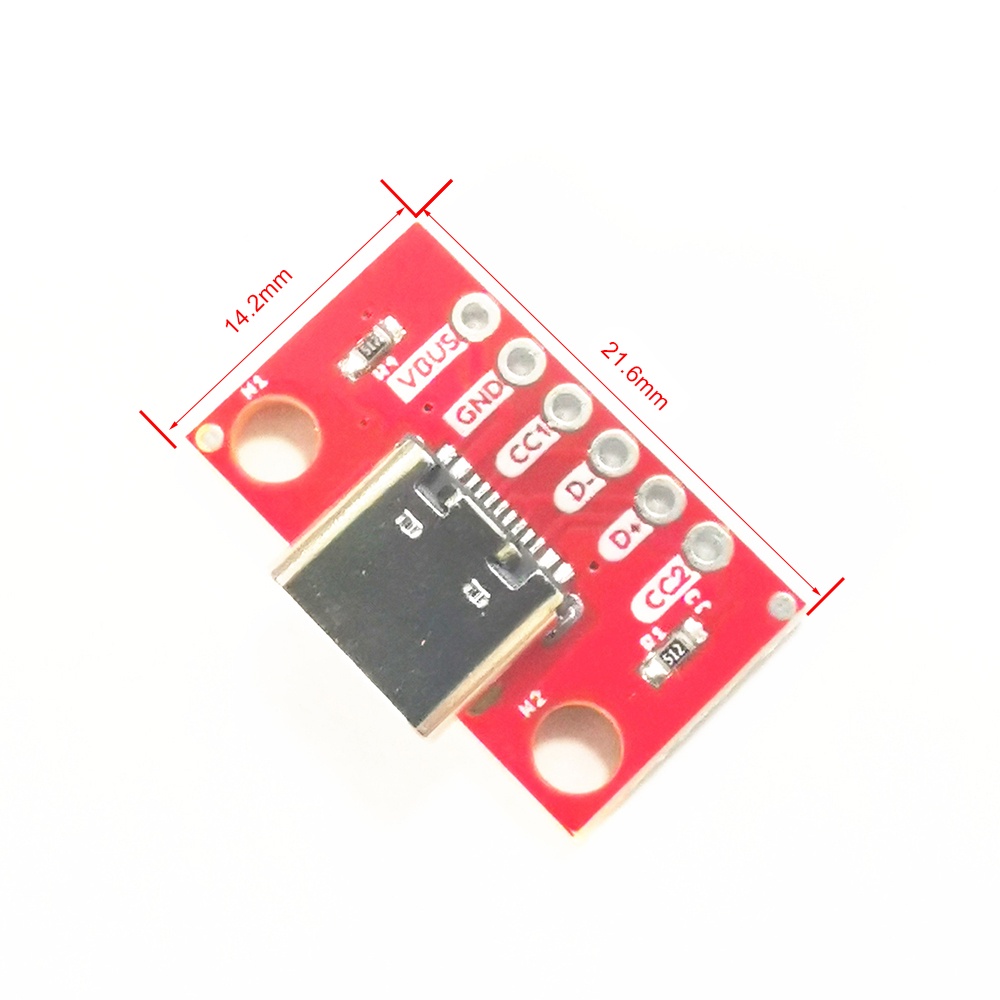 Bảng mạch mô đun kiểm tra PCBFUN USB Type C lỗ cắm USB 3.1 16 chấu sang 2.54 chất lượng cao tiện lợi