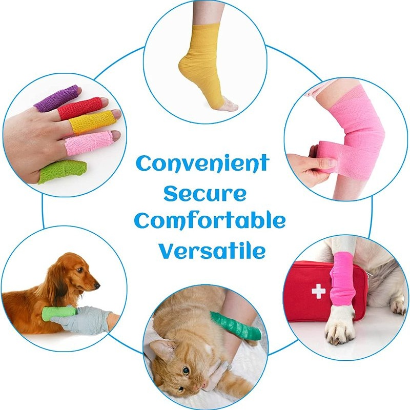 1 Cuộn Băng Quấn Bảo Vệ Cổ Tay Tự Dính 4.5m Bằng Vải Không Dệt Thoáng Khí Hỗ Trợ Giảm Đau Khi Chơi Thể Thao