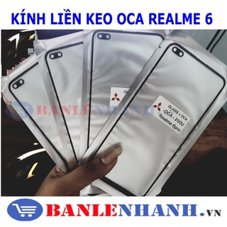 Kính liền keo oca realme 6 pro