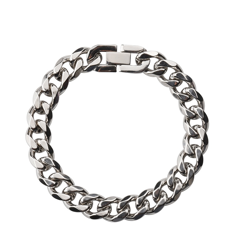 Vòng tay thép titan phong cách hip hop Hàn Quốc cổ điển tùy chọn màu sắc