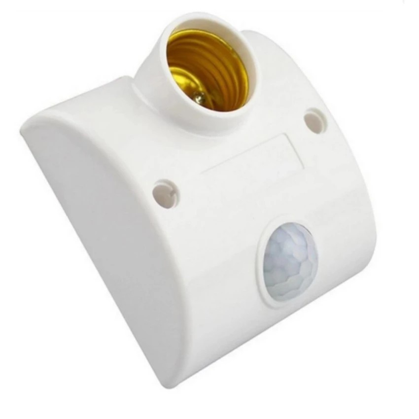Đui đèn cảm biến cuyển động đuôi E27 tự động bật tắt khi cóc chuyển động đi qua