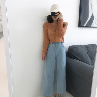 áo len móc croptop Quảng Châu order ms 116