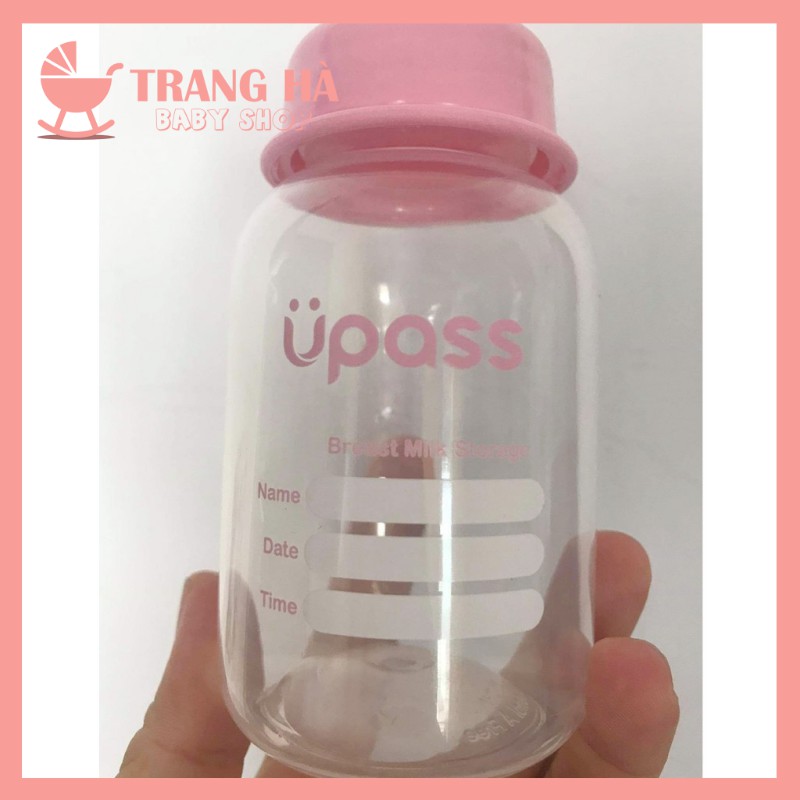 ✔️𝑪𝑯𝑰́𝑵𝑯 𝑯𝑨̃𝑵𝑮✔️Bộ 3 bình trữ sữa Upass cổ hẹp 125ml UP0030N (có hộp)