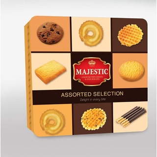  Bánh Quy Bơ Majestic Hộp Thiếc Sang Trọng 398g + túi xách 