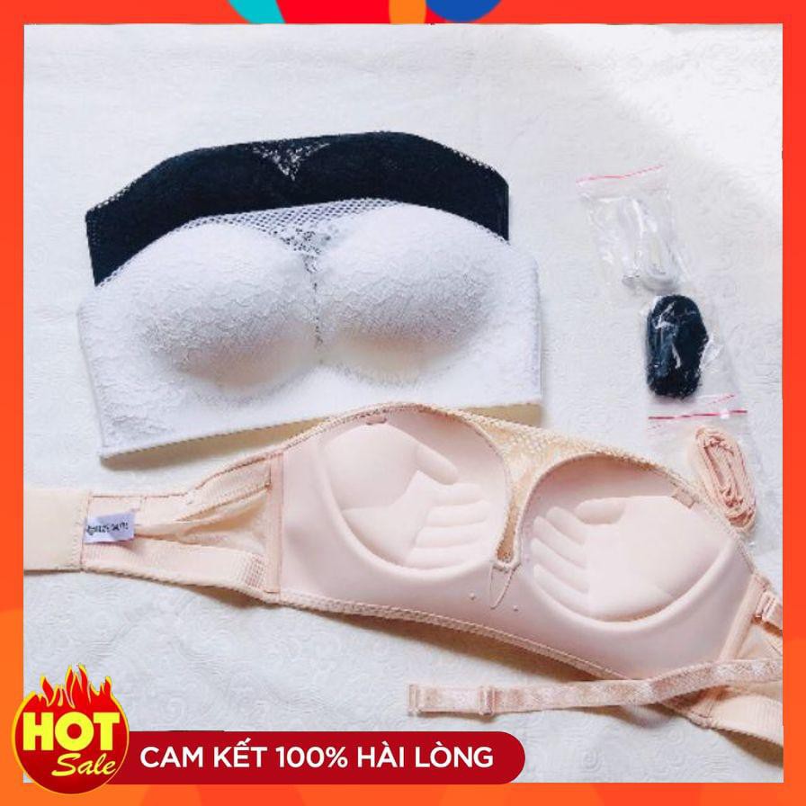 Áo lót quây ren bàn tay siêu nâng đẩy 5cm (kèm dây)