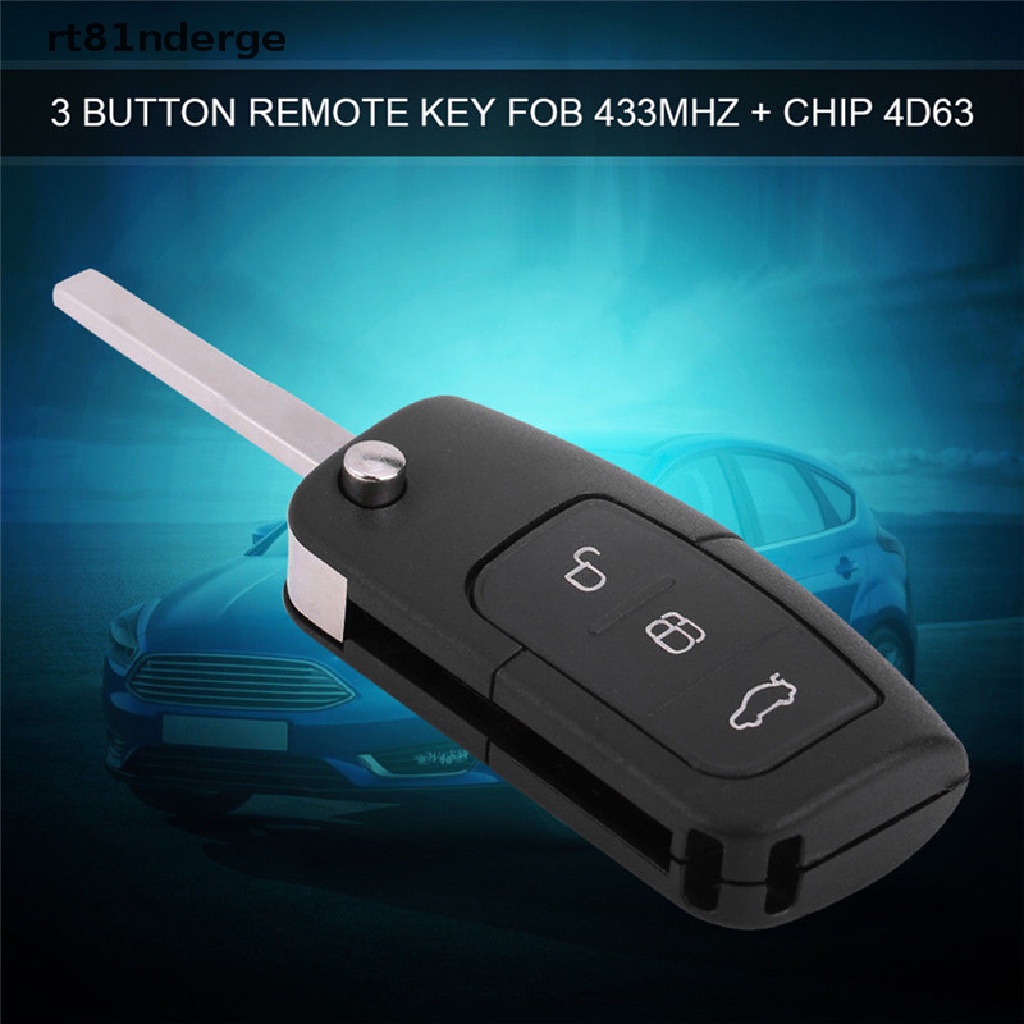 Chìa Khóa Điều Khiển Từ Xa 3 Nút 433MHz Với Chip 4D63 Ford Focus Max Galaxy Mondeo