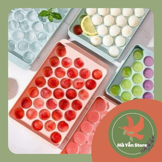 Khay làm đá viên tròn 33 viên - set 4 khay