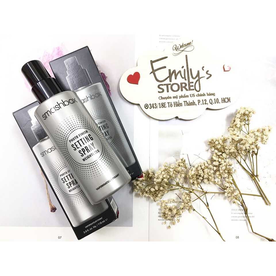 Xịt khóa trang điểm Smashbox Photo Finish Weightless Setting Spray