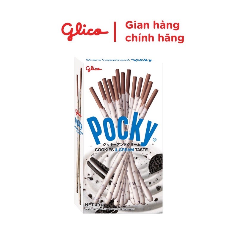 BÁNH QUE POCKY vị trà xanh/cookies &amp; cream