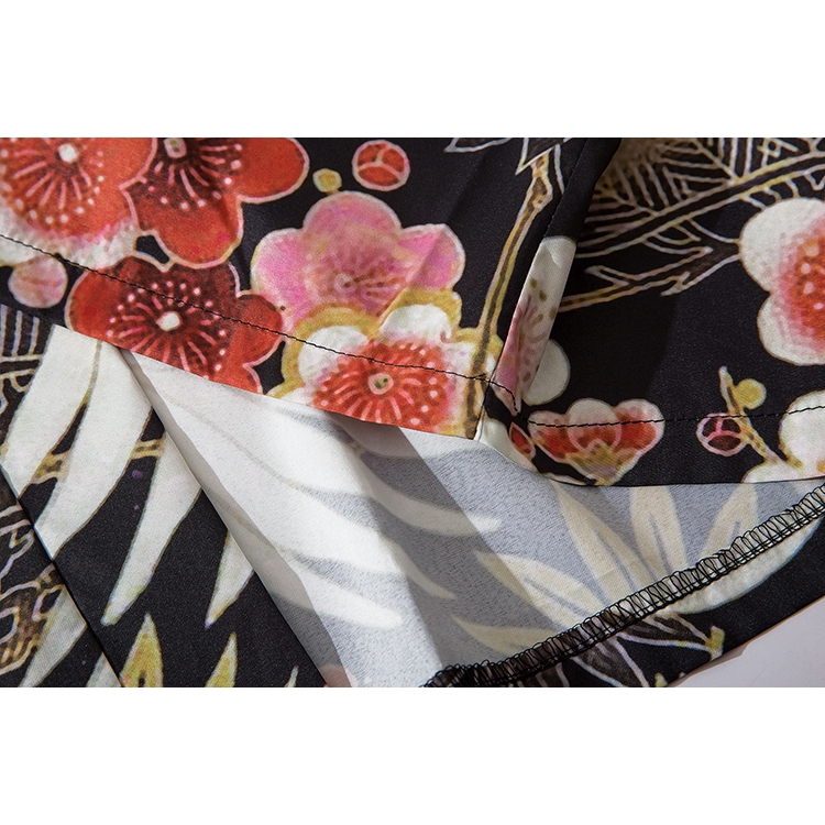 Bebovizi Fashion Swan Women Men's Kimono Outer Blouse Japanese Loose Harajuku Beach Unisex Clothes | BigBuy360 - bigbuy360.vn
