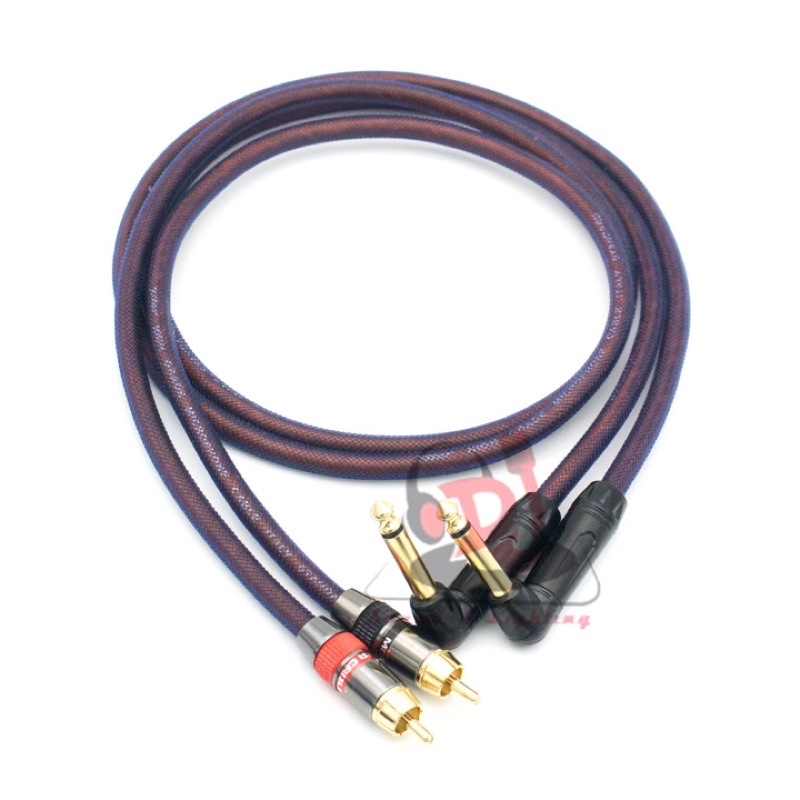 Rắc 6.5ly cong ra hoa sen 02 dây av sang 6 ly cong, jack 6 ly cong ra giắc hoa sen, giắc av