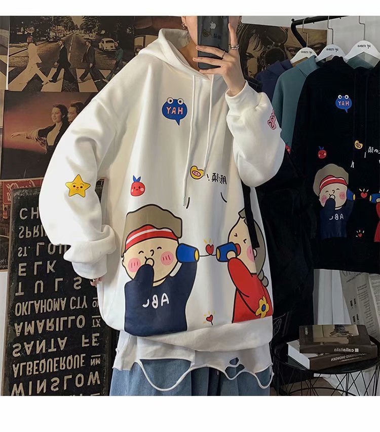 Áo hoodie tay dài kiểu dáng thể thao năng động cho nam giới | BigBuy360 - bigbuy360.vn