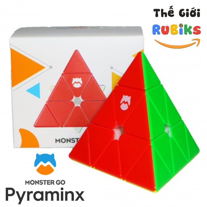 🔥HOT🔥 Rubik GAN Monster GO 2x2 / 3x3 / Pyraminx / Skewb Stickerless - Monster GO 3x3 M Có Nam Châm