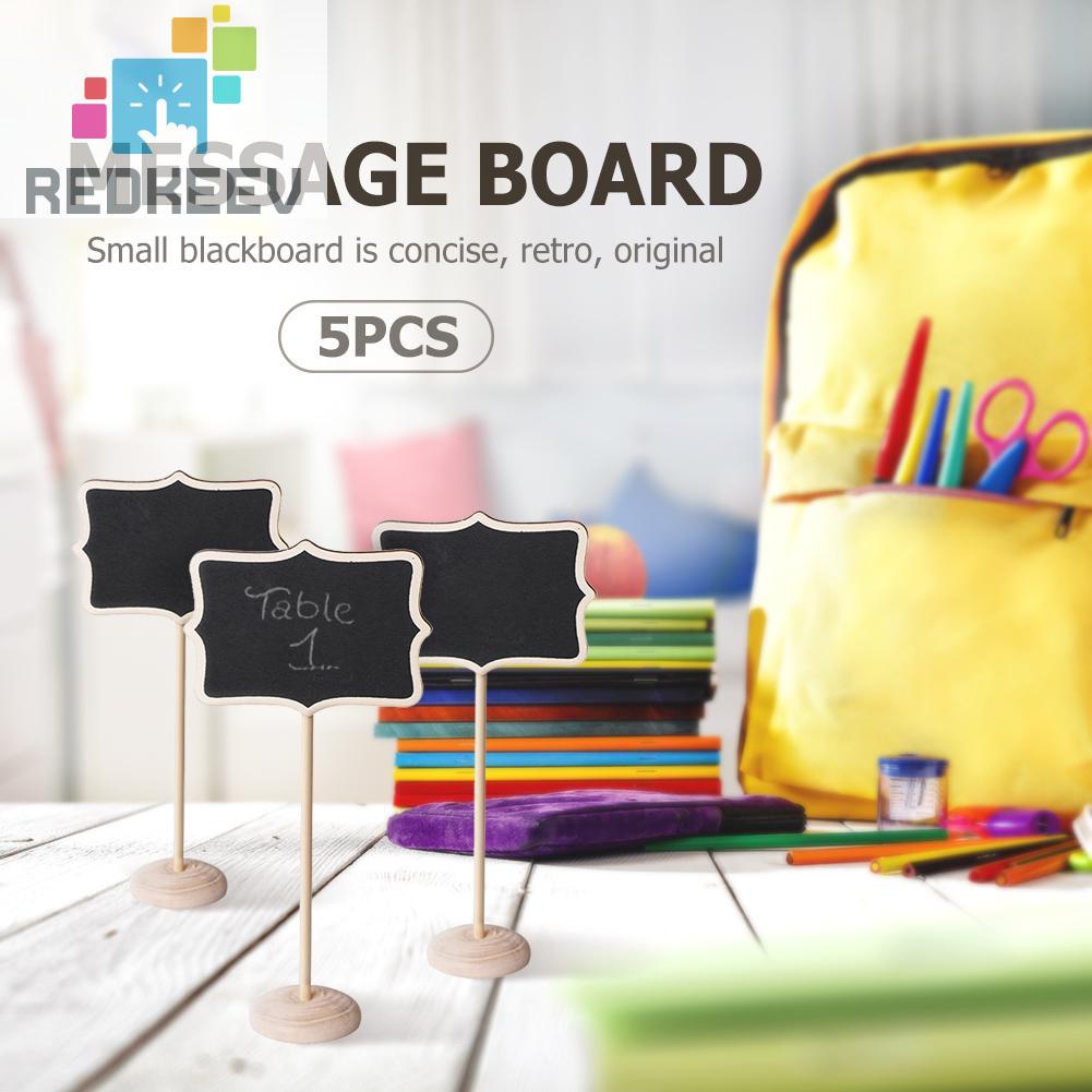 Bộ 5 Bảng Đen Viết Phấn Mini Bằng Gỗ