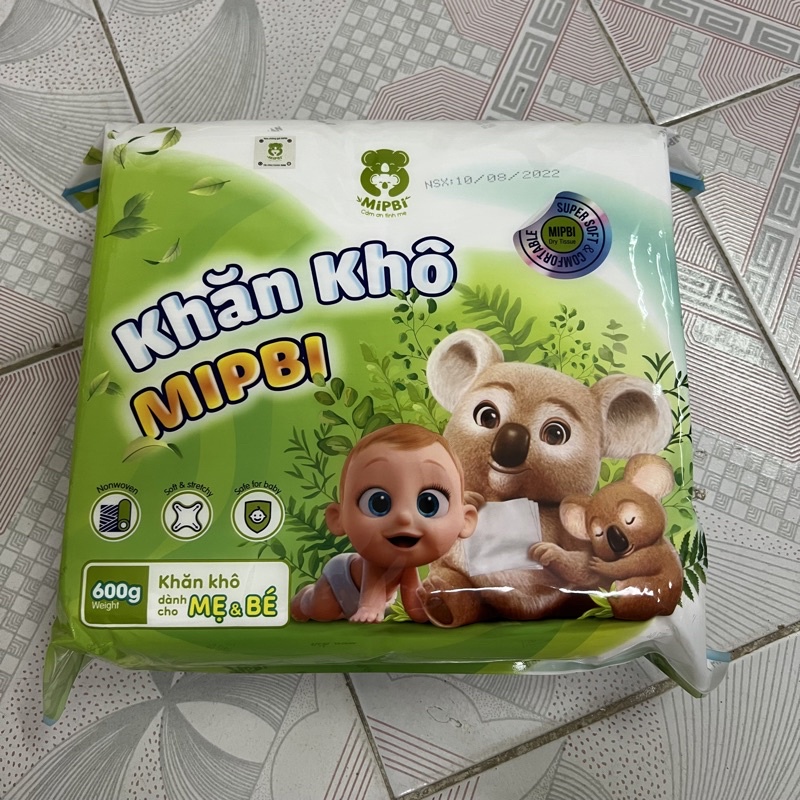 Khăn khô đa năng cao cấp Mipbi 600g, 900g
