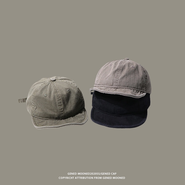 Mũ Lưỡi Trai Chất Liệu Cotton Mềm Phong Cách Retro Hàn Quốc Cho Nam Nữ