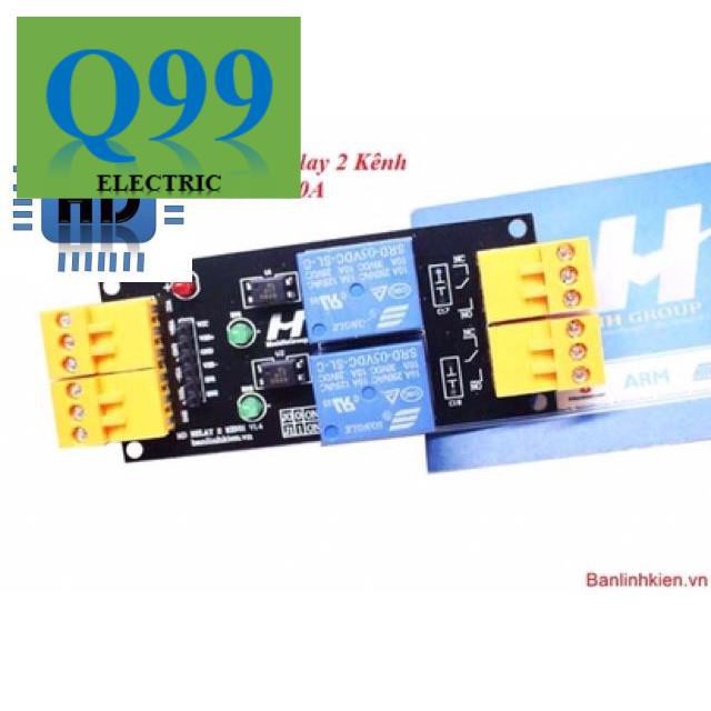 [Giá rẻ] [Q99] Module điều khiển thiết bị qua ReLay 2 Kênh 5V , 12V , 24V 10A HD1