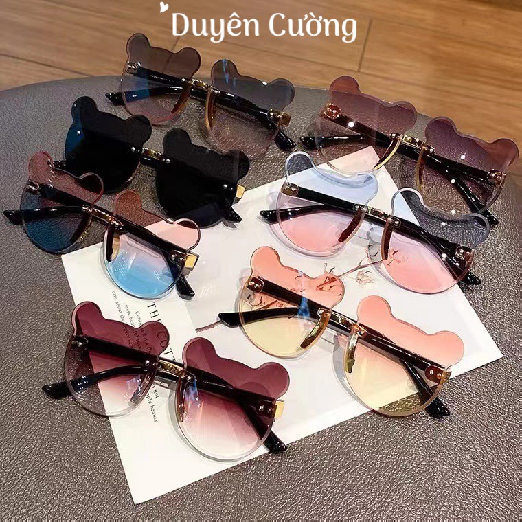 Kính mát chống tia UV hình tai gấu, hình con vật dễ thương thời trang cho bé giá rẻ SHOPDUYENCUONG