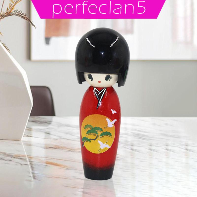Búp Bê Kokeshi Mặc Kimono Nhật Bản Dễ Thương