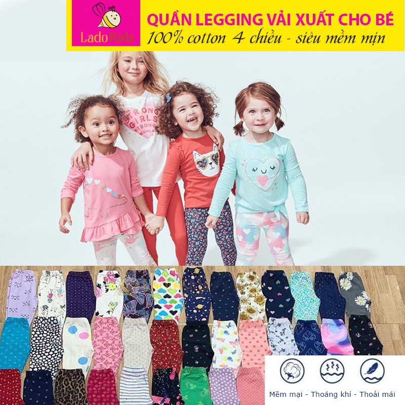 [Chọn Màu] Quần Legging Dài Gap Bé Gái (10-20kg) - Q25