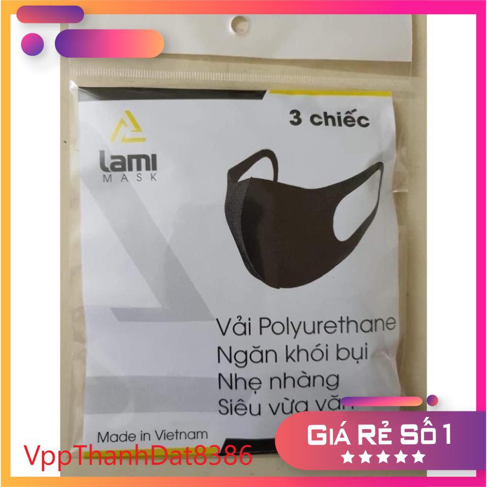 (Sale)  Gói 3 Khẩu trang Lami Mask khẩu trang Sina hàng Việt Nam