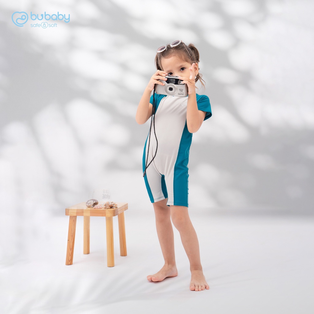 Bubaby Đồ bơi liền thân ngắn tay