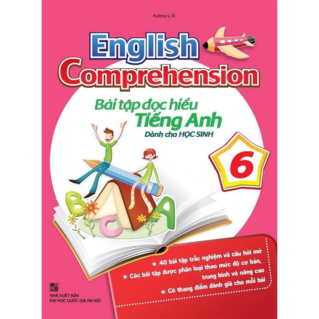 Sách: Combo English Comprehension - Bài Tập Đọc Hiểu Tiếng Anh Dành Cho Học Sinh (Trọn Bộ 6 Cuốn)