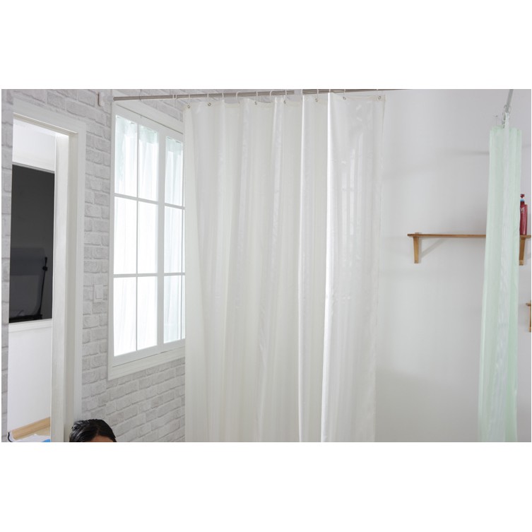 1.8m x 1.8m dài Rèm cửa phòng tắm Poly vải dày chống nước sọc sáng