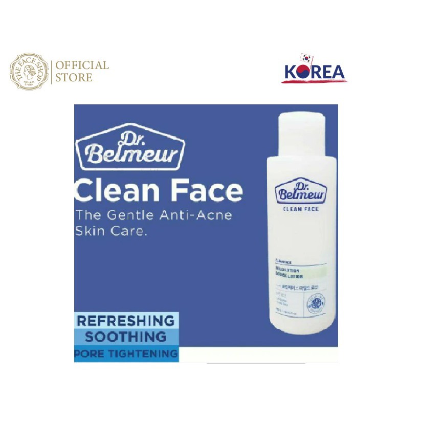 [Mã COSTFST3 -8% đơn 250K] Sữa Dưỡng Da TheFaceShop Dr.Belmeur Clean Face Mild Lotion 145ml(01/02/2023)