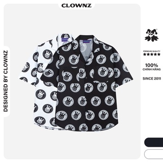 Áo sơ mi local brand unisex Clownz Headshot Short Sleeve Shirt form rộng, tay lỡ, chất cotton