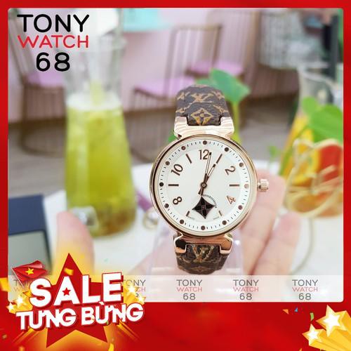 Đồng hồ nữ Louis dây da họa tiết kim rốn độc đáo chống nước chính hãng Tony Watch 68 - Hàng nhập khẩu