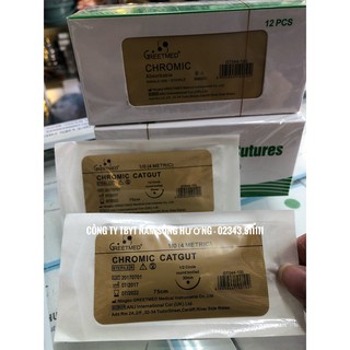 Chỉ phẫu thuật y tế tự tan, chỉ khâu tự tiêu CHROMIC CATGUT ĐỦ CÁC SIZE greetmed