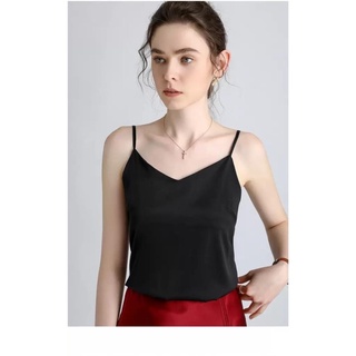 Áo Hai Dây Lụa Cổ Tim Nữ Cao Cấp