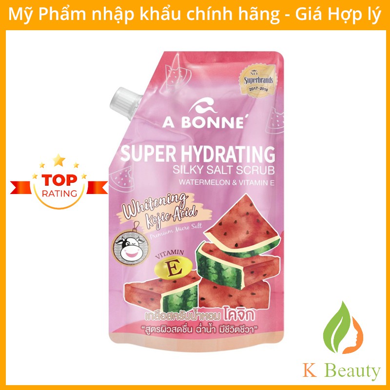 Muối Tắm Cấp Ẩm A Bonne' Super Hydrating - Dưa Hấu và Vitamin E 350g (Có Vòi) - [Hàng Cao Cấp] - Thái Lan | BigBuy360 - bigbuy360.vn