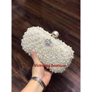 Clutch cầm tay ngọc trai