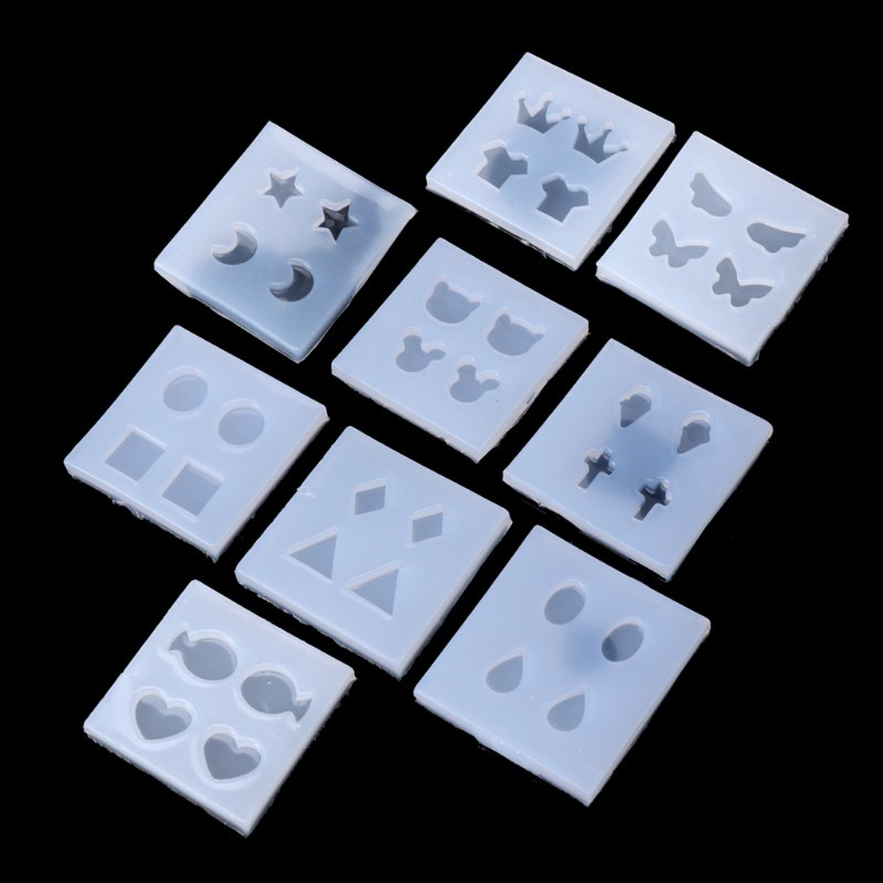 Khuôn silicon đúc khuyên tai nhiều hình dáng tùy chọn