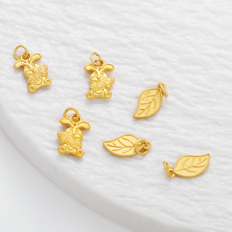 Mặt Dây Chuyền Bằng Đồng Mạ Vàng 18k 10 * 15mm Tự Làm Trang Sức Tiện Dụng
