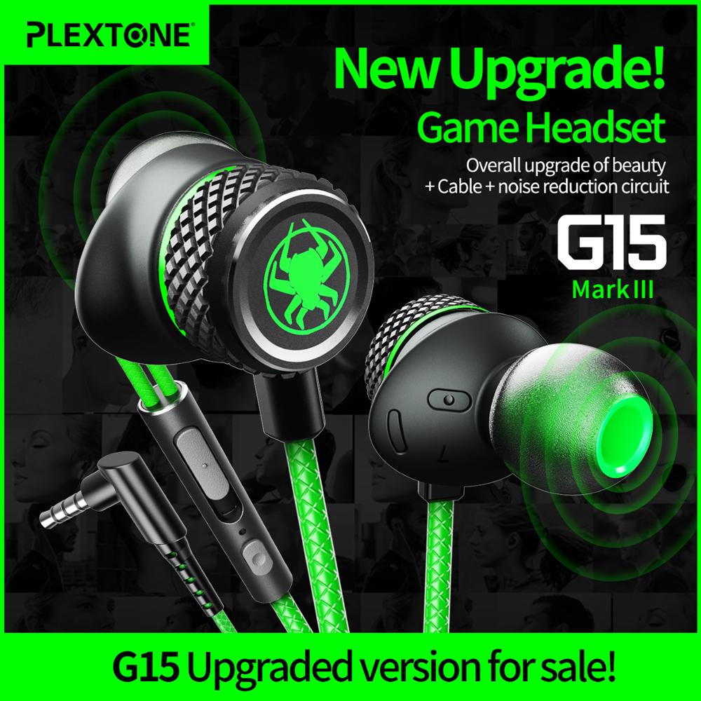 Tai nghe gaming nhét Plextone G15 Mark III phiên bản 2021 mới nhất - Chuyên game - có mic, chống ồn