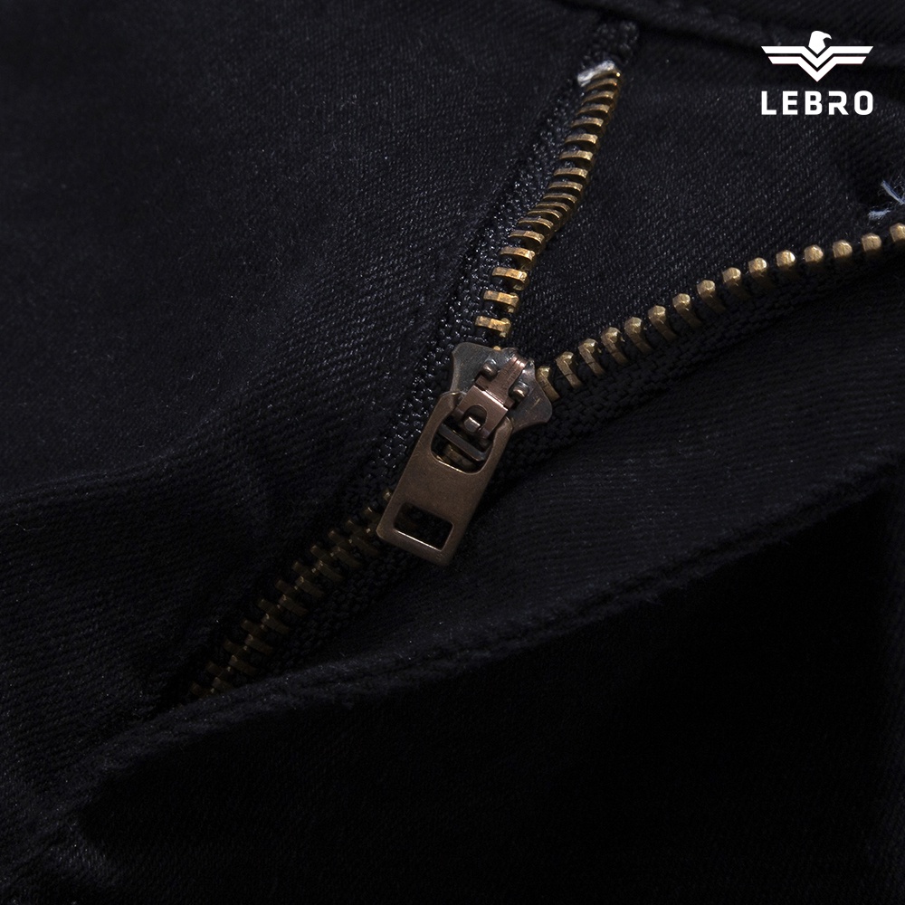 Quần jean dáng slimfit nam form skinny trơn  Hàng Xuất Khẩu LEBRO Quần bò nam co giãn đen xanh L026