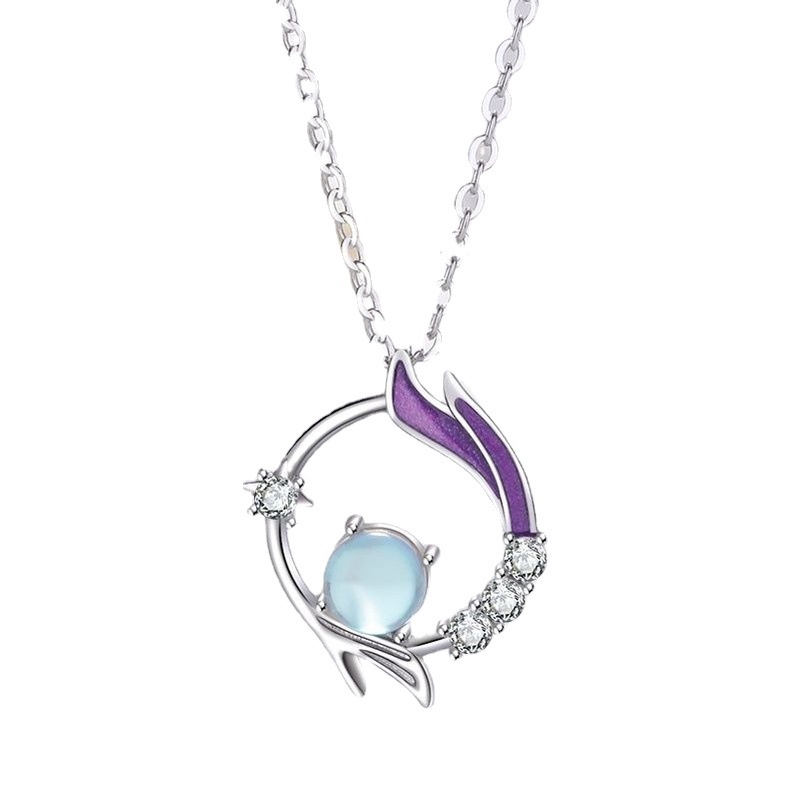 Vòng cổ Mặt Đá Mặt Trăng Thời Trang Dành Cho Nữ