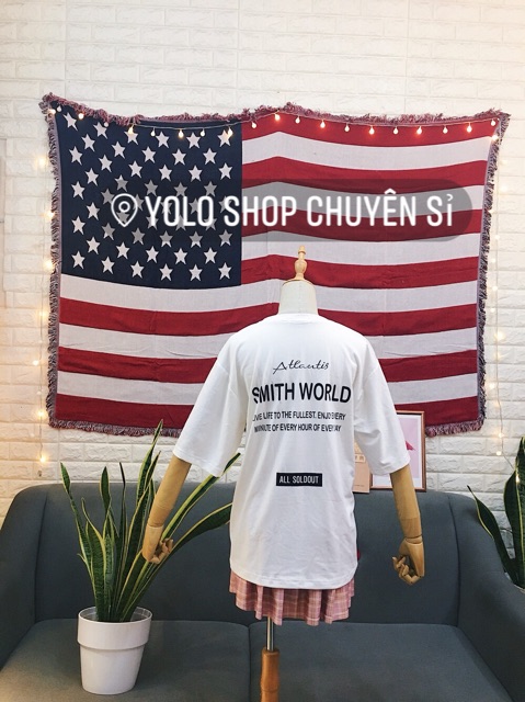 Áo thun tay lỡ form rộng ulzzang Atlantis SMITH WORLD UNISEX | BigBuy360 - bigbuy360.vn