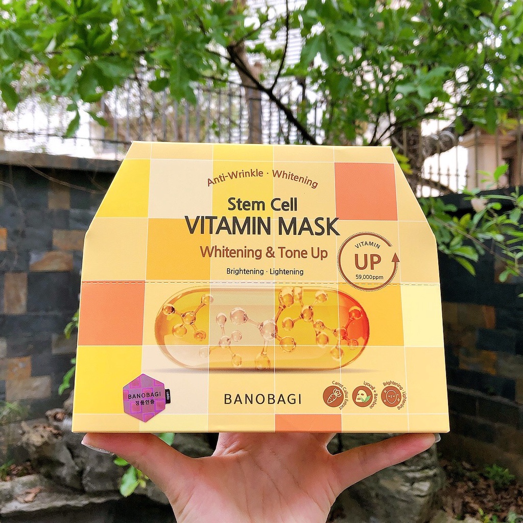 Mặt Nạ Vita Genic Jelly Mask BANOBAGI Bổ Sung Vitamin NGUYÊN HỘP 10 CHIẾC