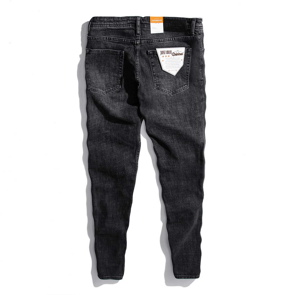 [Mã LTP50 giảm 50000 đơn 150000] Quần Jeans Nam Dài Just Men Màu Đen Form Slim Fit