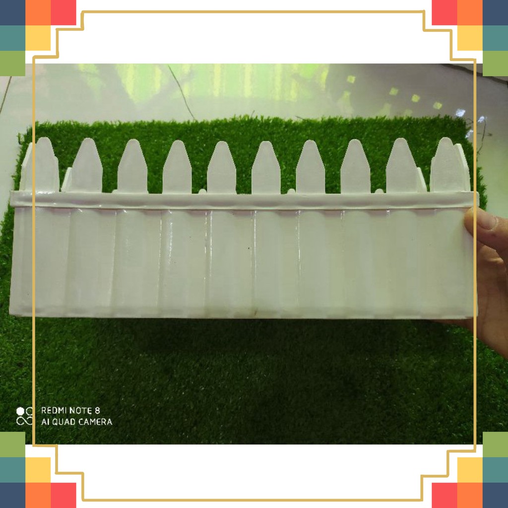 [Hàng có sẵn] Chậu hàng rào - chất nhựa trắng bền màu - 4 kích thước- hàng VN.