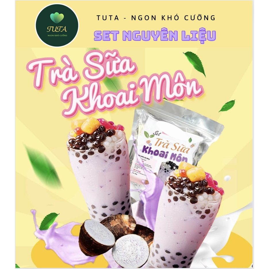 Set Nguyên Liệu Trà Sữa Khoai Môn
